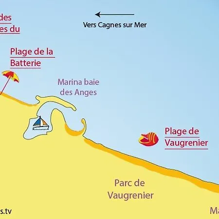 Apartamento Lovely In Marina Baie Des Anges- Baronnet - Sew View, Free Parking Spaces On Site, Restaurants, Beach, Supermarket